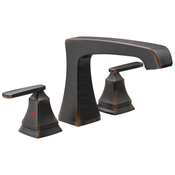 Delta 3-hole 8-16" installation Hole Deck-Mount without Diverter Tub Filler Faucet, Venetian Bronze T2764-RB - main